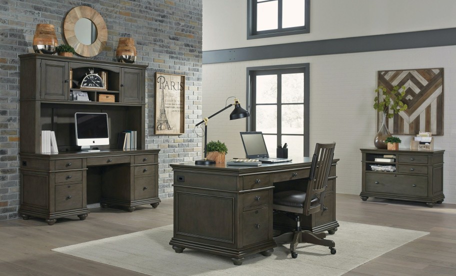 Home Office * | Best Sale Aspenhome Oxford Peppercorn Combo File I07-378-Pep At Woodstock Furniture & Mattress Outlet