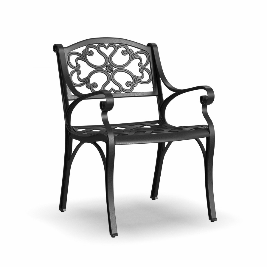 Outdoor Furniture * | Cheap Homestyles Sanibel Black Outdoor Arm Chair (Set Of 2) 6654-80 At Woodstock Furniture & Mattress Outlet