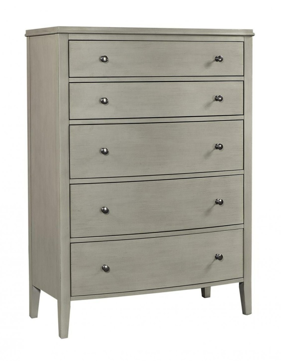 Bedroom * | Best Price Aspenhome Charlotte Shale Gray Chest I218-456-Shl At Woodstock Furniture & Mattress Outlet