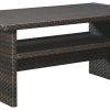 Outdoor Furniture * | Best Choice Signature Design By Ashley Easy Isle Rectangle Table P455-625 At Woodstock Furniture & Mattress Outlet