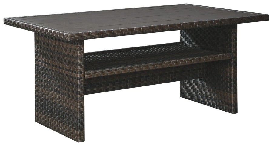 Outdoor Furniture * | Best Choice Signature Design By Ashley Easy Isle Rectangle Table P455-625 At Woodstock Furniture & Mattress Outlet