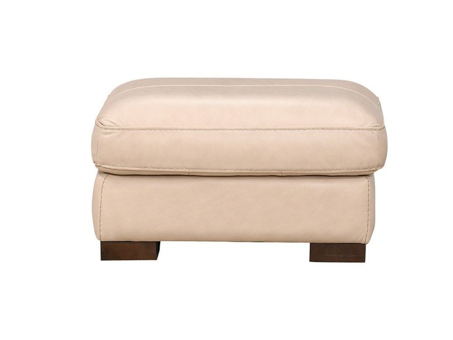 Living Room * | Sale Online Soft Line America Caruso Bone Leather Ottoman 7445-1203 Otto 57507 At Woodstock Furniture & Mattress Outlet