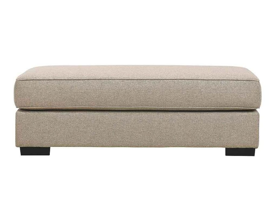 Living Room * | Top Selling West Coast Collection Falcon Diesel Flax Ottoman At Woodstock Furniture & Mattress Outlet