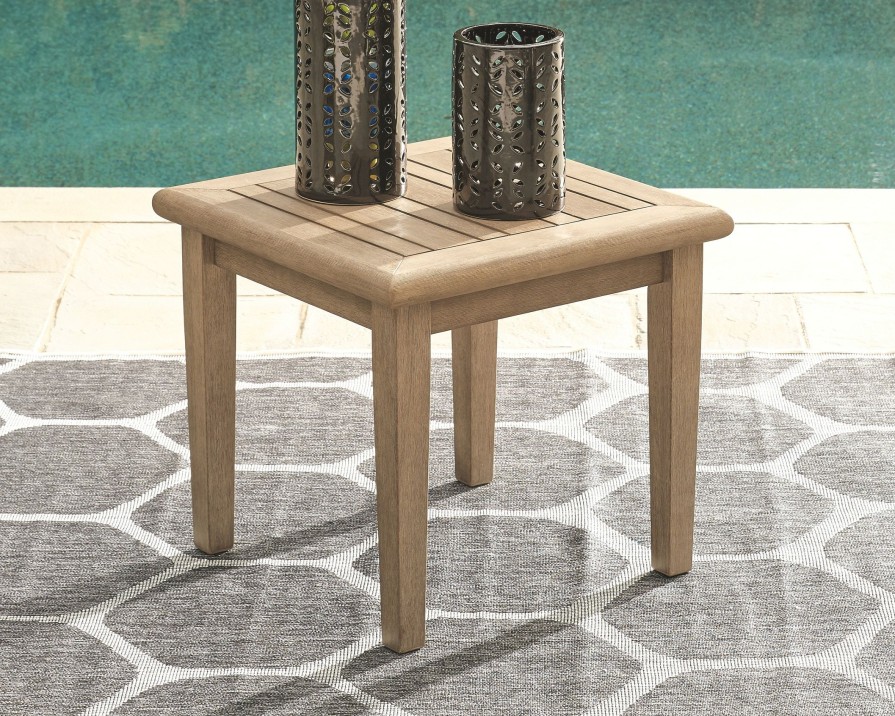 Outdoor Furniture * | Best Price Signature Design By Ashley Gerianne Outdoor End Table P805-702 At Woodstock Furniture & Mattress Outlet