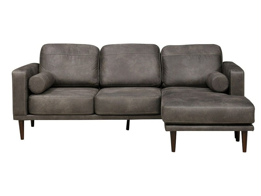 Living Room * | Gift Selection Signature Design By Ashley Arroyo Smoke Sofa Chaise 8940218 At Woodstock Furniture & Mattress Outlet