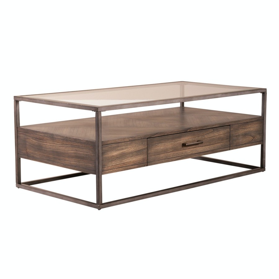 Living Room * | Featured Liberty Furniture Jamestown Rectangular Cocktail Table 626-Ot1011 At Woodstock Furniture & Mattress Outlet