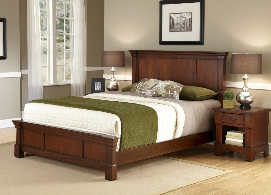 Bedroom * | Top Sellers Homestyles Queen Bed And Nightstand 5520-5019 At Woodstock Furniture & Mattress Outlet