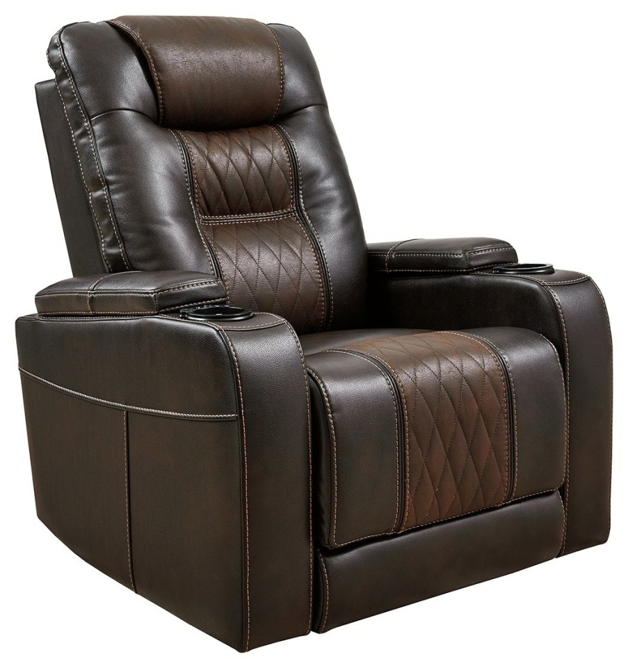 Living Room * | Best Quality Signature Design By Ashley Composer Brown Power Recliner 2150713 At Woodstock Furniture & Mattress Outlet