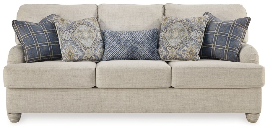 Living Room * | Best Sale Benchcraft Traemore Linen Queen Sofa Sleeper 2740339 At Woodstock Furniture & Mattress Outlet