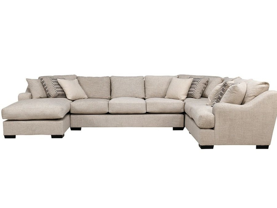 Living Room * | Discount Store West Coast Collection Challenger Coconut Parchment 3 Piece Sectional W/Laf Chaise At Woodstock Furniture & Mattress Outlet