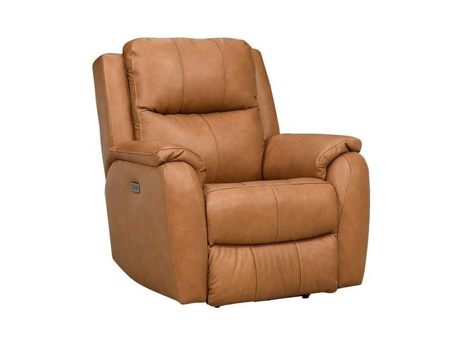 Living Room * | Sale Online Southern Motion Marquis Maximus Caramel Leather Power Headrest Recliner 6332P 957-18 At Woodstock Furniture & Mattress Outlet