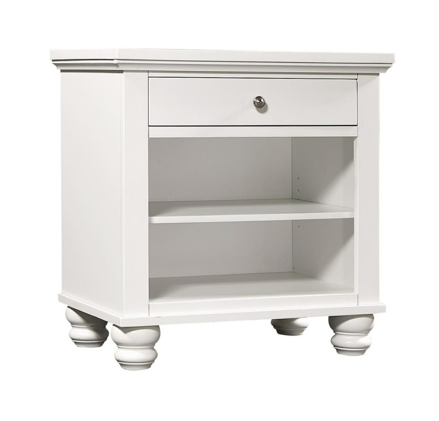 Bedroom * | Online Discount Aspenhome Cambridge White Open Nightstand Icb-451-Wht At Woodstock Furniture & Mattress Outlet