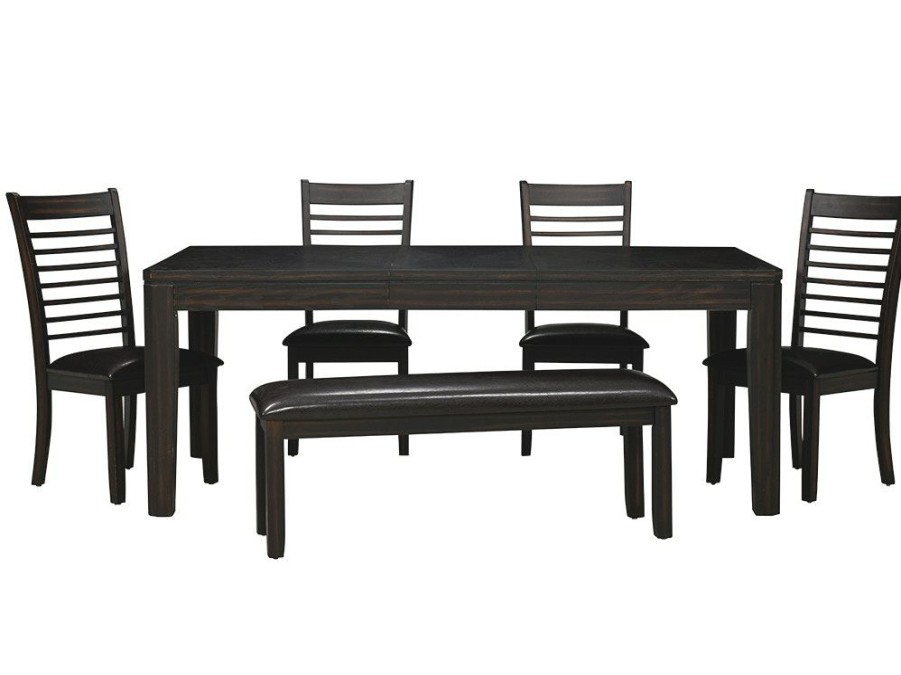 Dining Room * | Tendy Style The Monday Company Ally Dining Set W/ Table, 4 Chairs & Bench As700 At Woodstock Furniture & Mattress Outlet