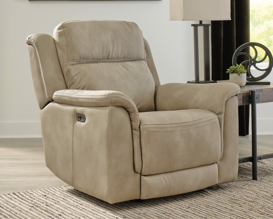 Living Room * | New Signature Design By Ashley Next-Gen Durapella Sand Power Recliner 5930213 At Woodstock Furniture & Mattress Outlet