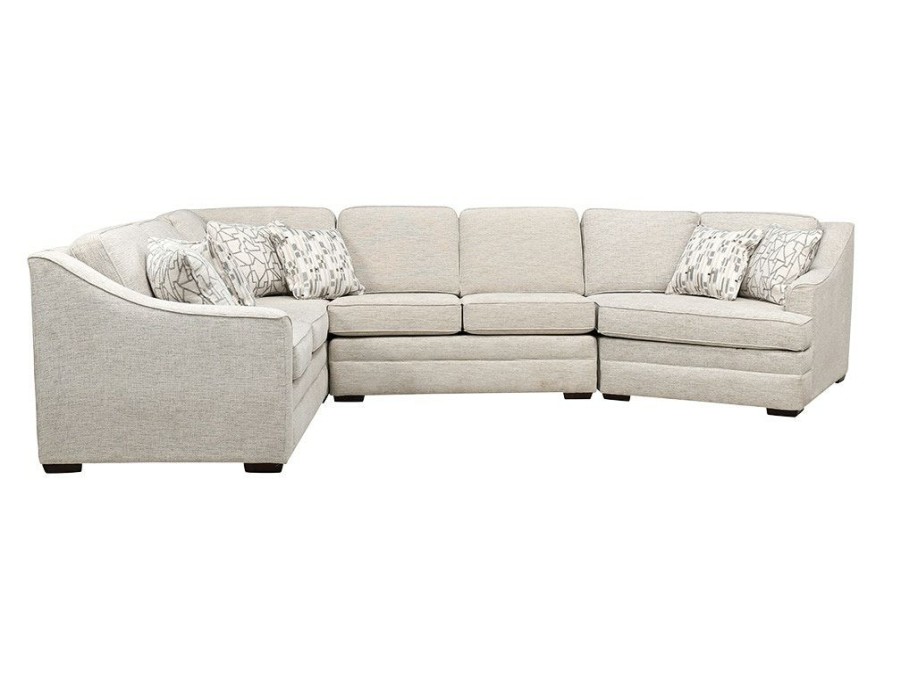 Living Room * | Top Selling England Thomas Vision Ecru 4 Piece Sectional W/Raf Cuddler 4T00 At Woodstock Furniture & Mattress Outlet