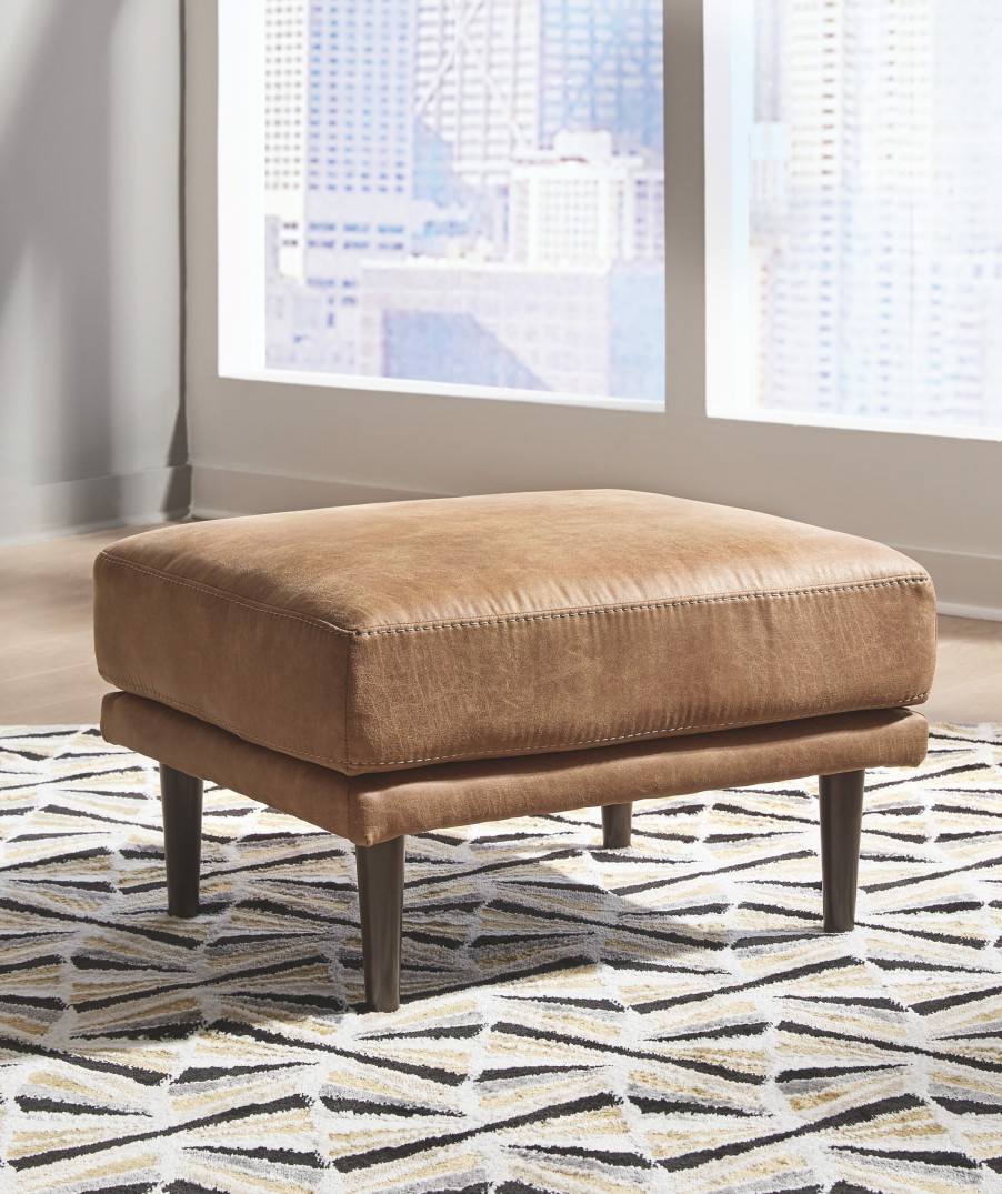 Living Room * | Best Price Signature Design By Ashley Arroyo Caramel Ottoman 8940114 At Woodstock Furniture & Mattress Outlet