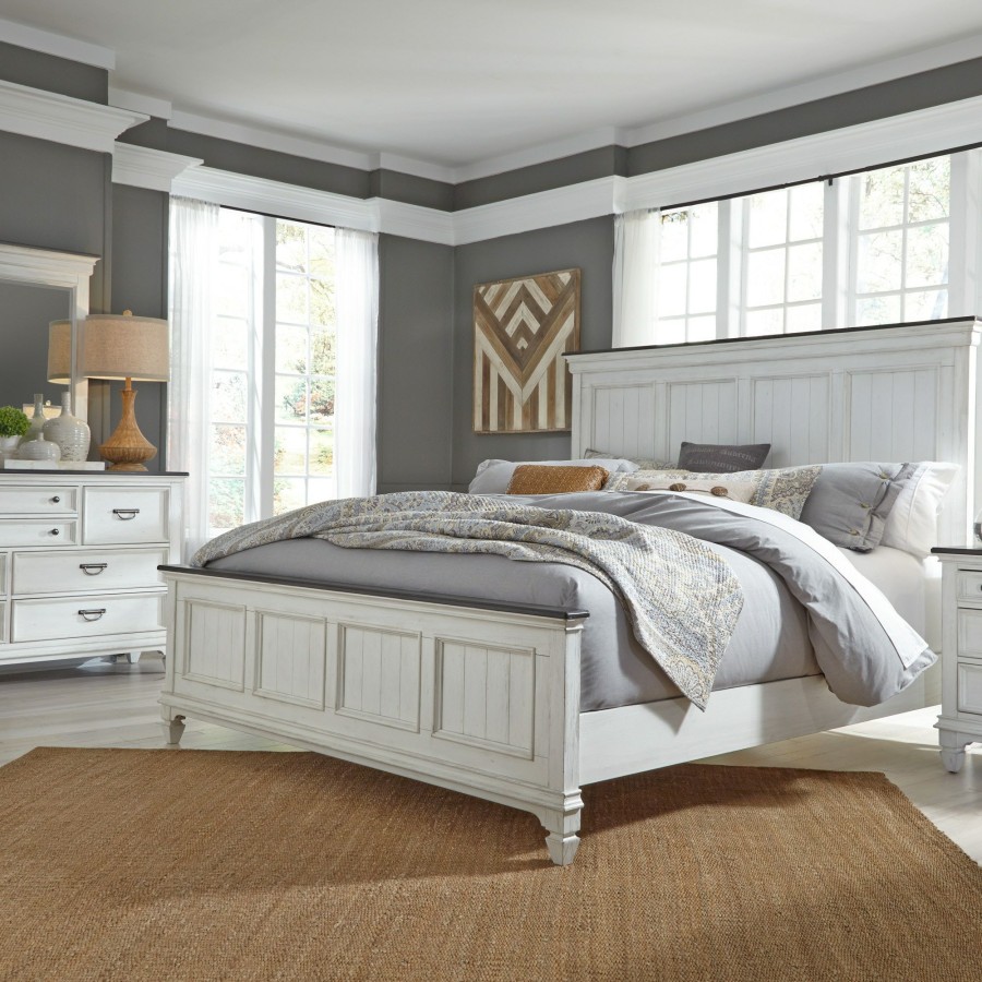 Bedroom * | Online Discount Liberty Furniture Allyson Park Queen Panel Bed 417-Br-Qpb At Woodstock Furniture & Mattress Outlet