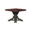 Outdoor Furniture * | Hot Selling Tru180 Outdoor Slate/Cherrywood 40 Square Pedestal Table Tsq040-D Sc At Woodstock Furniture & Mattress Outlet