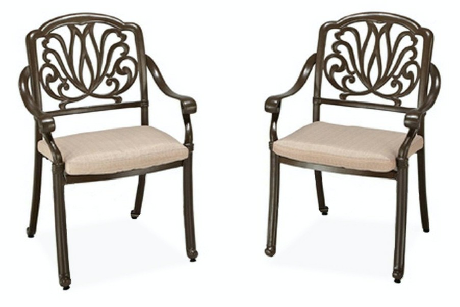 Outdoor Furniture * | Store Homestyles Capri Taupe Outdoor Chair Pair 6659-80 At Woodstock Furniture & Mattress Outlet