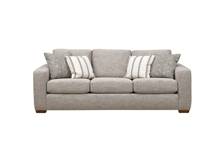 Living Room * | Best Price Flexsteel Collins Porcelain 92 Three Cushion Sofa 7107-31 796-02 At Woodstock Furniture & Mattress Outlet