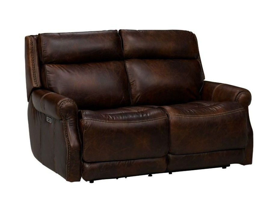 Living Room * | Cut Price Simon Li Vesuvius Brown Leather Power Reclining Loveseat M204-328-00-Vs0A-01 At Woodstock Furniture & Mattress Outlet