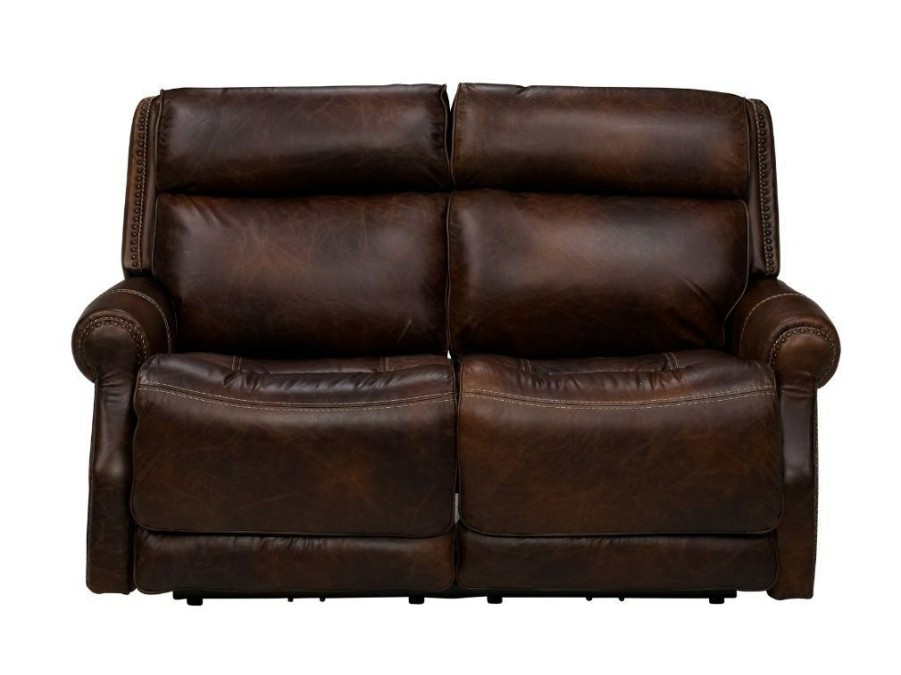 Living Room * | Cut Price Simon Li Vesuvius Brown Leather Power Reclining Loveseat M204-328-00-Vs0A-01 At Woodstock Furniture & Mattress Outlet