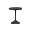 Living Room * | Online Sales Forty West Spencer 24 Rustic Black Round Metal Side Table 22811 At Woodstock Furniture & Mattress Outlet