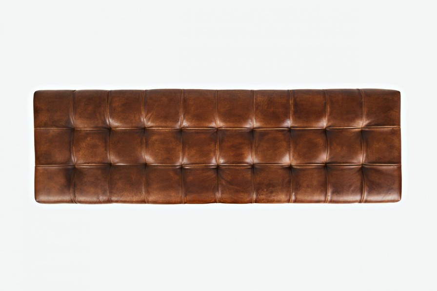 Living Room * | Best Sellers Jofran Saddle Leather Large Ottoman 1730-76 At Woodstock Furniture & Mattress Outlet