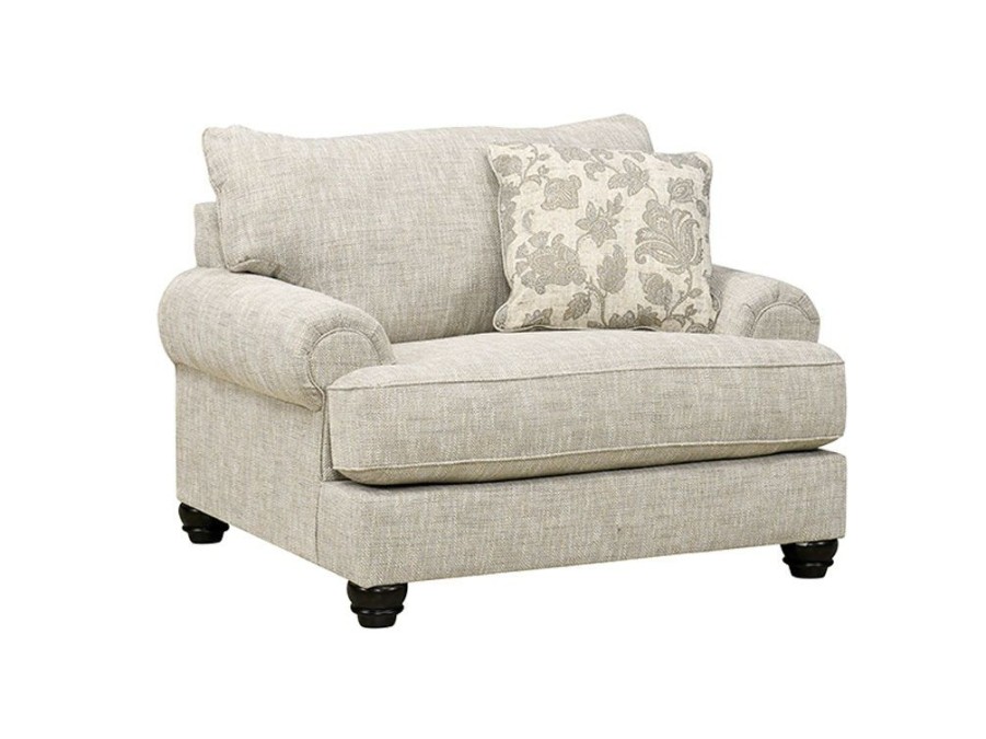 Living Room * | Top Sell Benchcraft Asanti Fog Oversized Chair 1320123 At Woodstock Furniture & Mattress Outlet