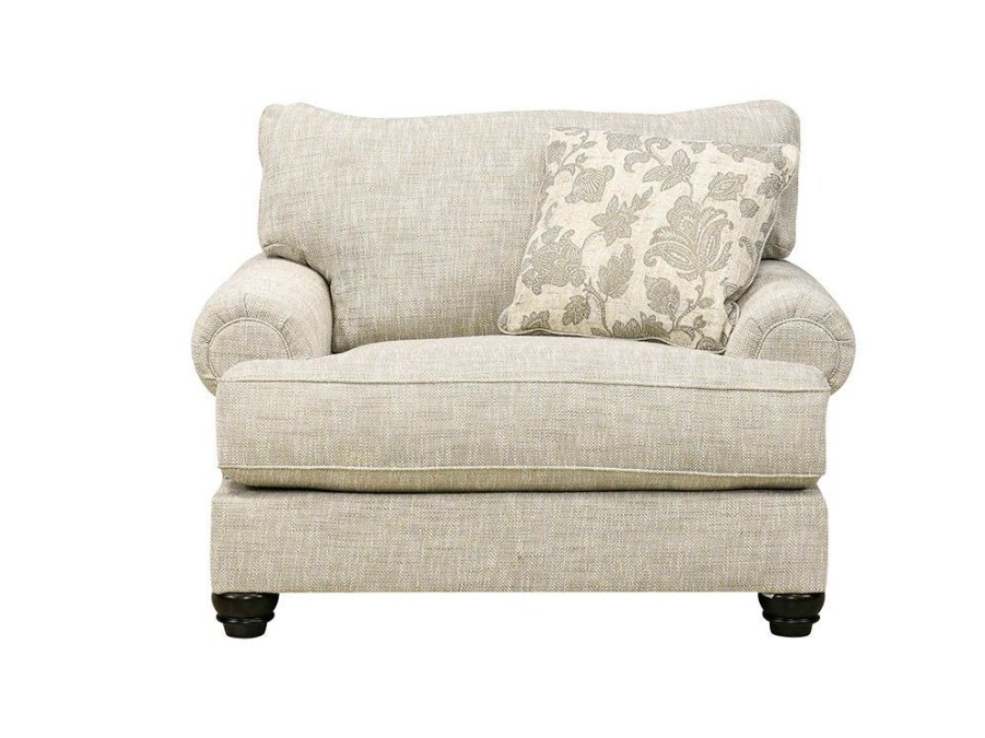 Living Room * | Top Sell Benchcraft Asanti Fog Oversized Chair 1320123 At Woodstock Furniture & Mattress Outlet