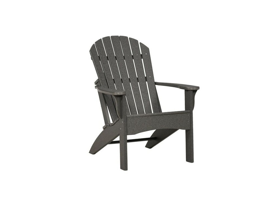 Outdoor Furniture * | Outlet Tru180 Fan Back Slate Fixed Outdoor Adirondack Cad005-F Ss At Woodstock Furniture & Mattress Outlet