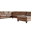 Living Room * | Quick Delivery Signature Design By Ashley Baskove Auburn 4-Piece Leather Sectional With Right Arm Facing Chaise 11102-17+55+34+77 At Woodstock Furniture & Mattress Outlet