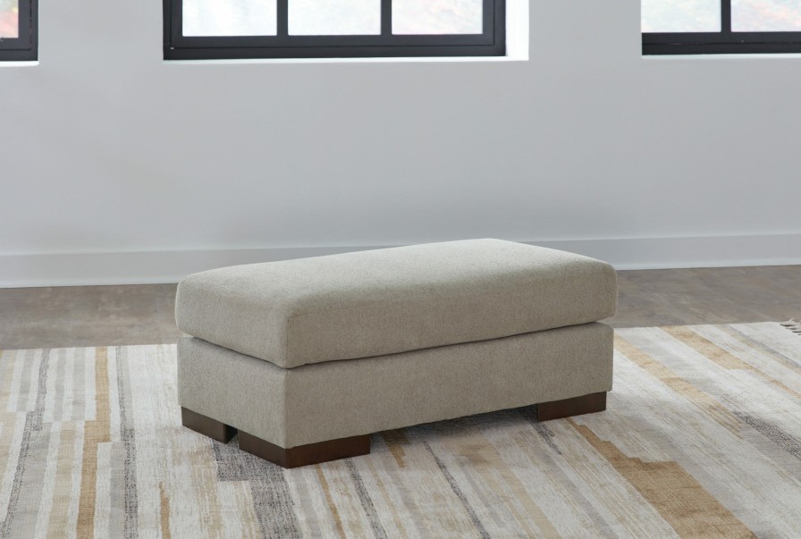 Living Room * | Top Sell Signature Design By Ashley Maggie Flax Ottoman 5200414 At Woodstock Furniture & Mattress Outlet