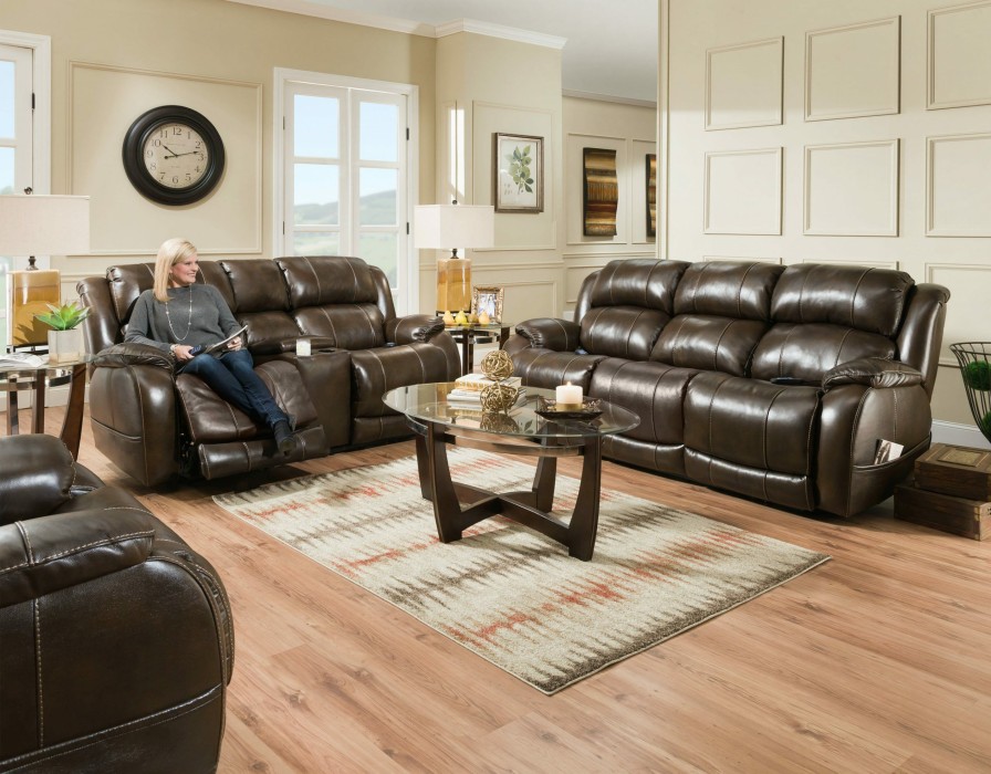 Living Room * | Low Price Homestretch Palmer Walnut Leather Recliner 170-97-21 At Woodstock Furniture & Mattress Outlet