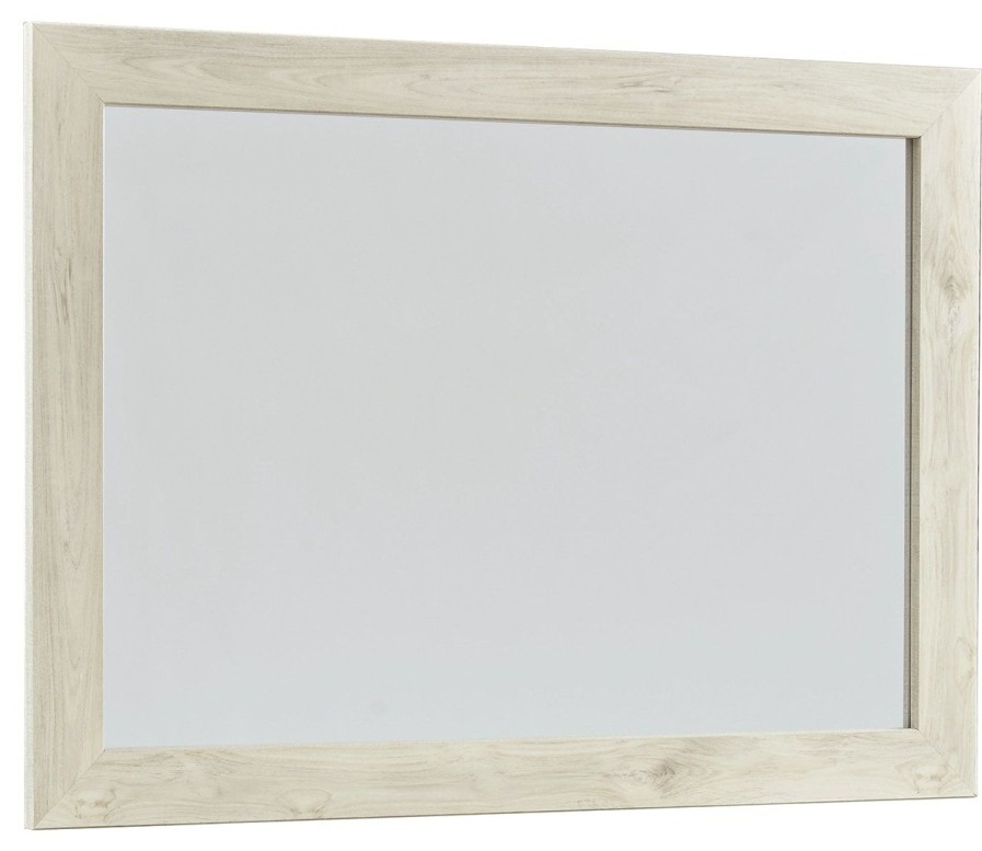 Accessories * | Tendy Style Signature Design By Ashley Cambeck White Bedroom Mirror B192-36 At Woodstock Furniture & Mattress Outlet