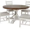 Dining Room * | Crazy Deals Signature Design By Ashley Valebeck 5-Piece Dining Package Round Table & 4 Chairs D546 At Woodstock Furniture & Mattress Outlet