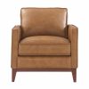 Living Room * | Crazy Deals Leather Italia Newport Camel Leather Chair 1669-6394-01177137 At Woodstock Furniture & Mattress Outlet