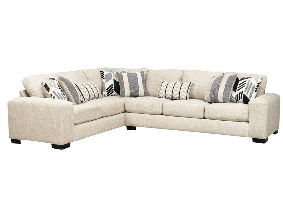 Living Room * | Excellent Albany Clash Buff 2Pc Sectional Laf Sofa & Raf Sofa 0578-2Pc-Gens-20584 At Woodstock Furniture & Mattress Outlet