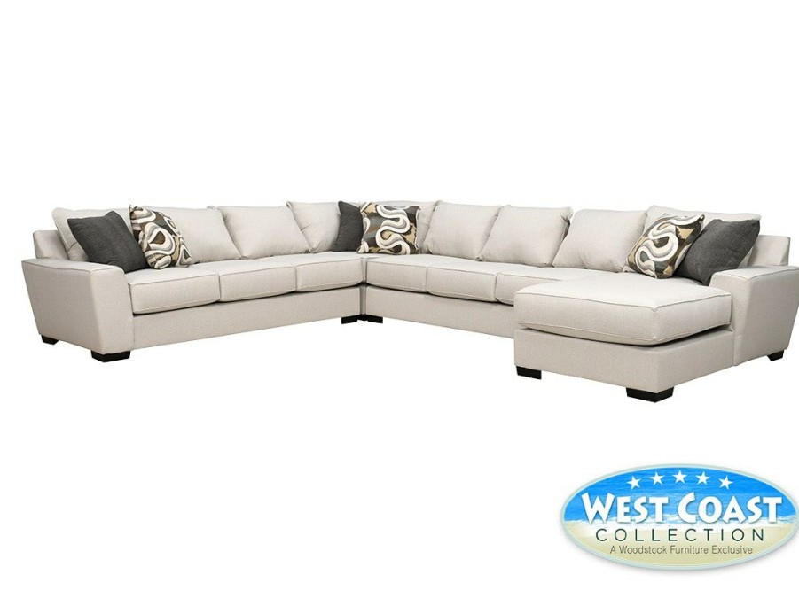 Living Room * | Best Sale West Coast Collection Desperado Eureka Linen 4Pc Sectional Desperadoel4Pcsect At Woodstock Furniture & Mattress Outlet