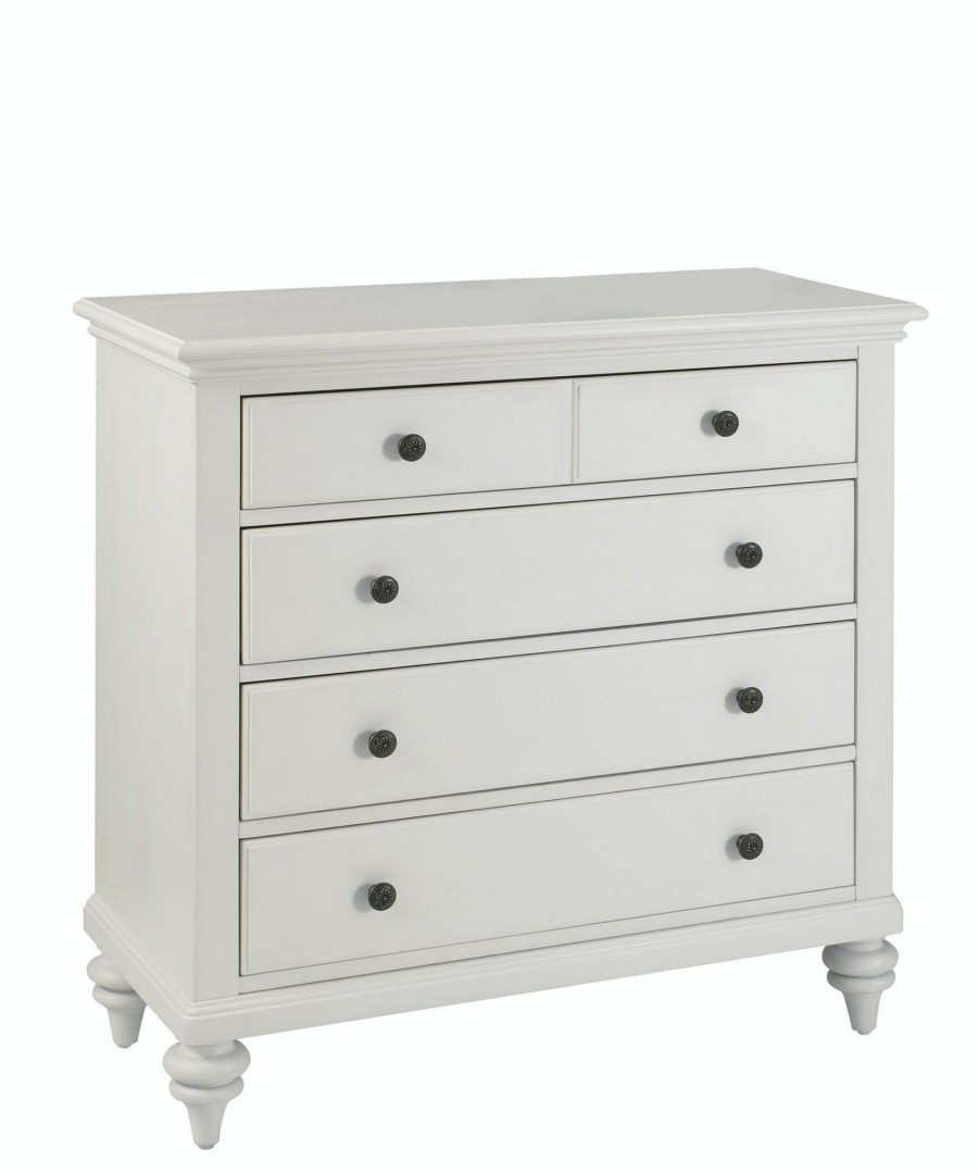 Bedroom * | Cut Price Homestyles Bermuda White Chest 5543-41 At Woodstock Furniture & Mattress Outlet