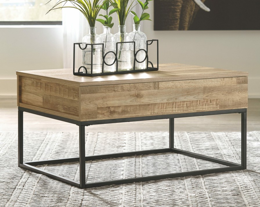 Living Room * | Top Sell Signature Design By Ashley Gerdanet Lift-Top Coffee Table T150-9 At Woodstock Furniture & Mattress Outlet