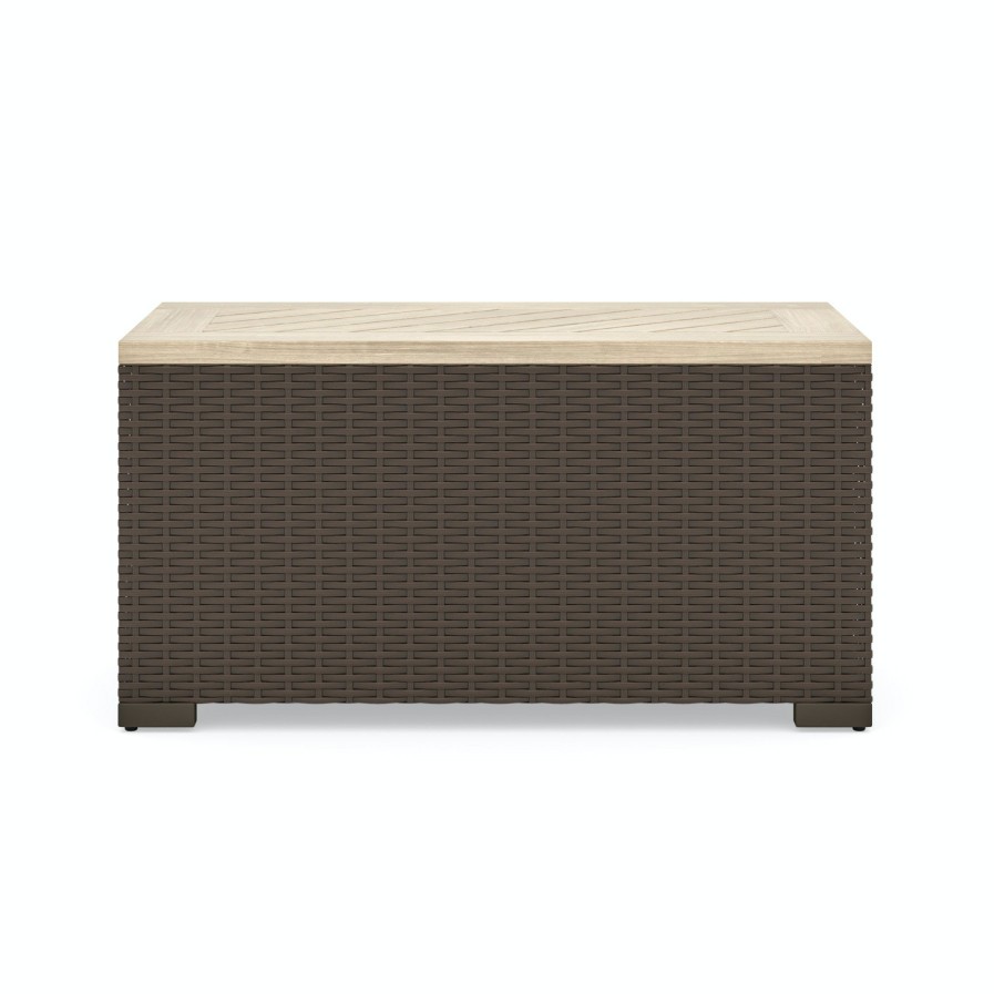 Outdoor Furniture * | Cut Price Homestyles Palm Springs Brown Outdoor Storage Table 6800-23 At Woodstock Furniture & Mattress Outlet