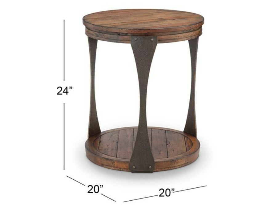 Living Room * | Excellent Magnussen Home Montgomery Round End Table T4112-05 At Woodstock Furniture & Mattress Outlet