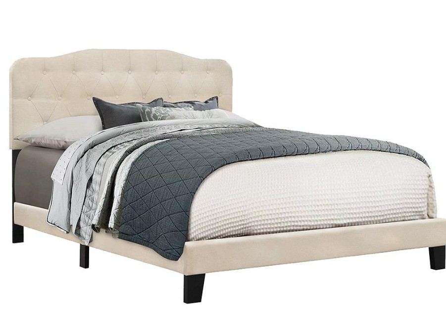 Bedroom * | Online Store The Monday Company Nicole Linen Full Upholstered Bed 2010-462 At Woodstock Furniture & Mattress Outlet