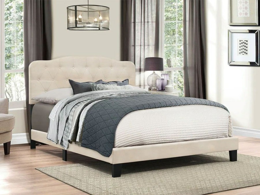 Bedroom * | Online Store The Monday Company Nicole Linen Full Upholstered Bed 2010-462 At Woodstock Furniture & Mattress Outlet