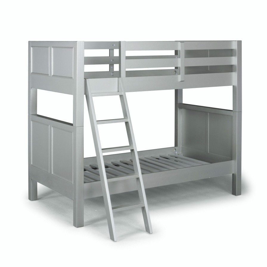 Bedroom * | Cut Price Homestyles Venice Gray Twin Over Twin Bunk Bed W/Ladder 5533-54 At Woodstock Furniture & Mattress Outlet