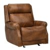 Living Room * | Reliable Quality Simon Li Vesuvius Taupe Leather Power Glider Recliner M204-31U-00-Vs0E-03 At Woodstock Furniture & Mattress Outlet