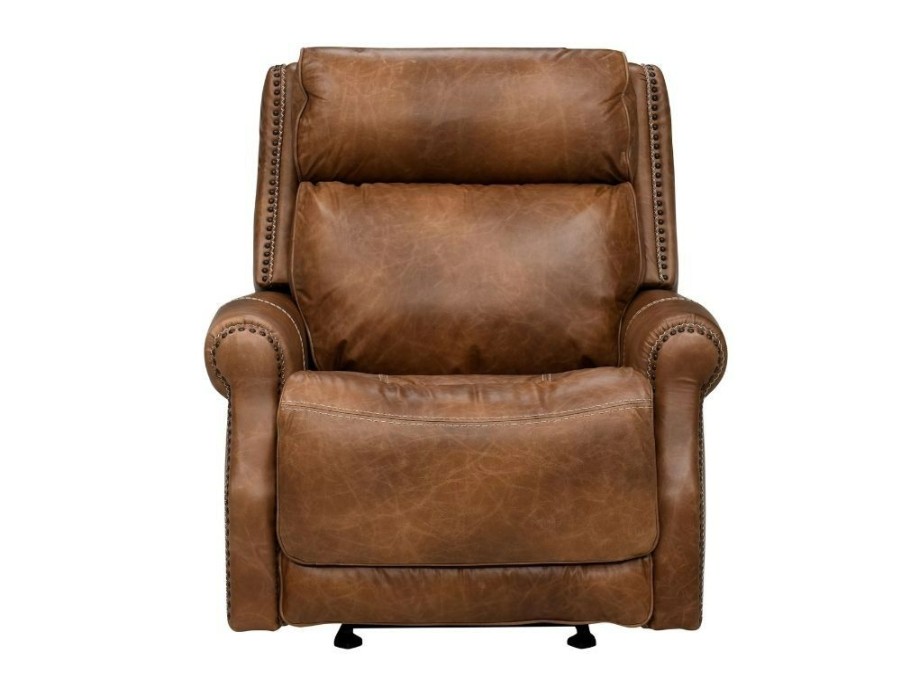 Living Room * | Reliable Quality Simon Li Vesuvius Taupe Leather Power Glider Recliner M204-31U-00-Vs0E-03 At Woodstock Furniture & Mattress Outlet