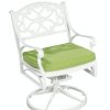 Outdoor Furniture * | Online Store Homestyles Sanibel White Outdoor Swivel Rocking Chair W/Cushion 6652-53C At Woodstock Furniture & Mattress Outlet