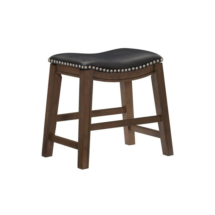 Dining Room * | Featured Homelegance Ordway Black 18" Dining Stool 5682Blk-18 At Woodstock Furniture & Mattress Outlet